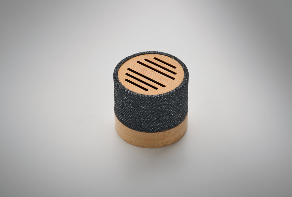 BOOL – Bamboo RPET wireless speaker – item detail picture