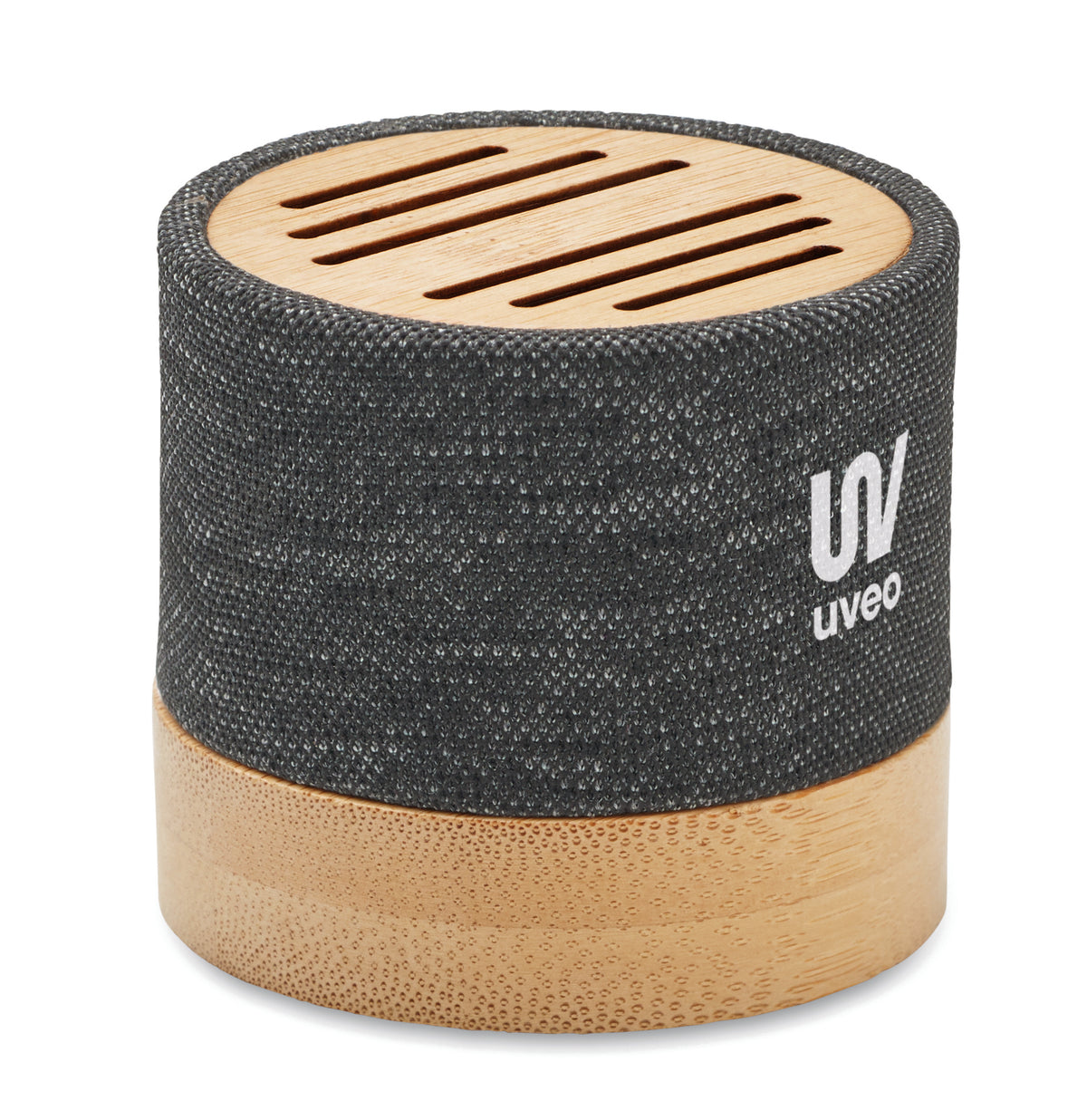 BOOL – Bamboo RPET wireless speaker – item picture printed