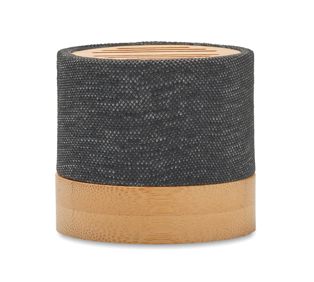 BOOL – Bamboo RPET wireless speaker – item picture side