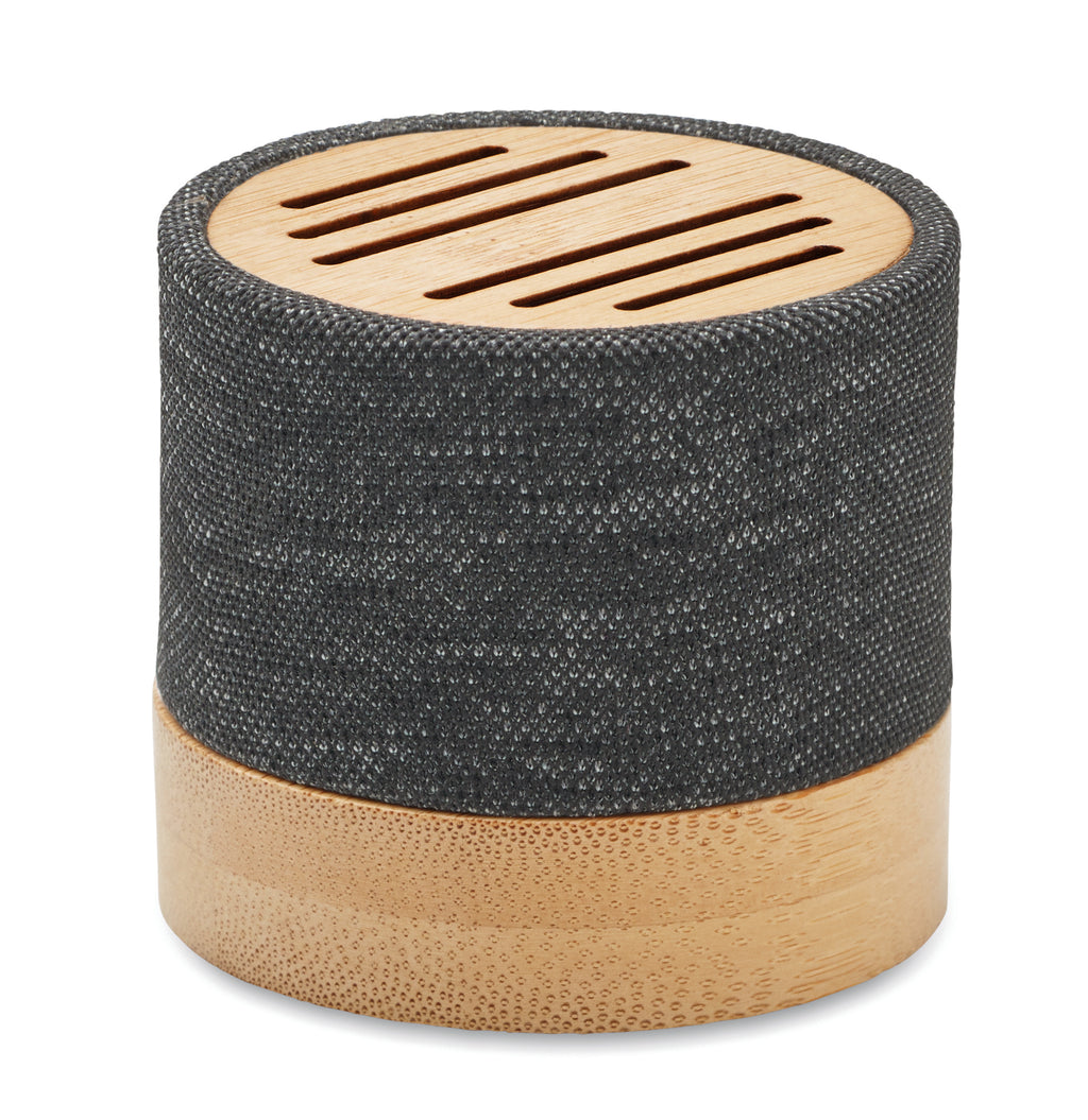 BOOL – Bamboo RPET wireless speaker – Black