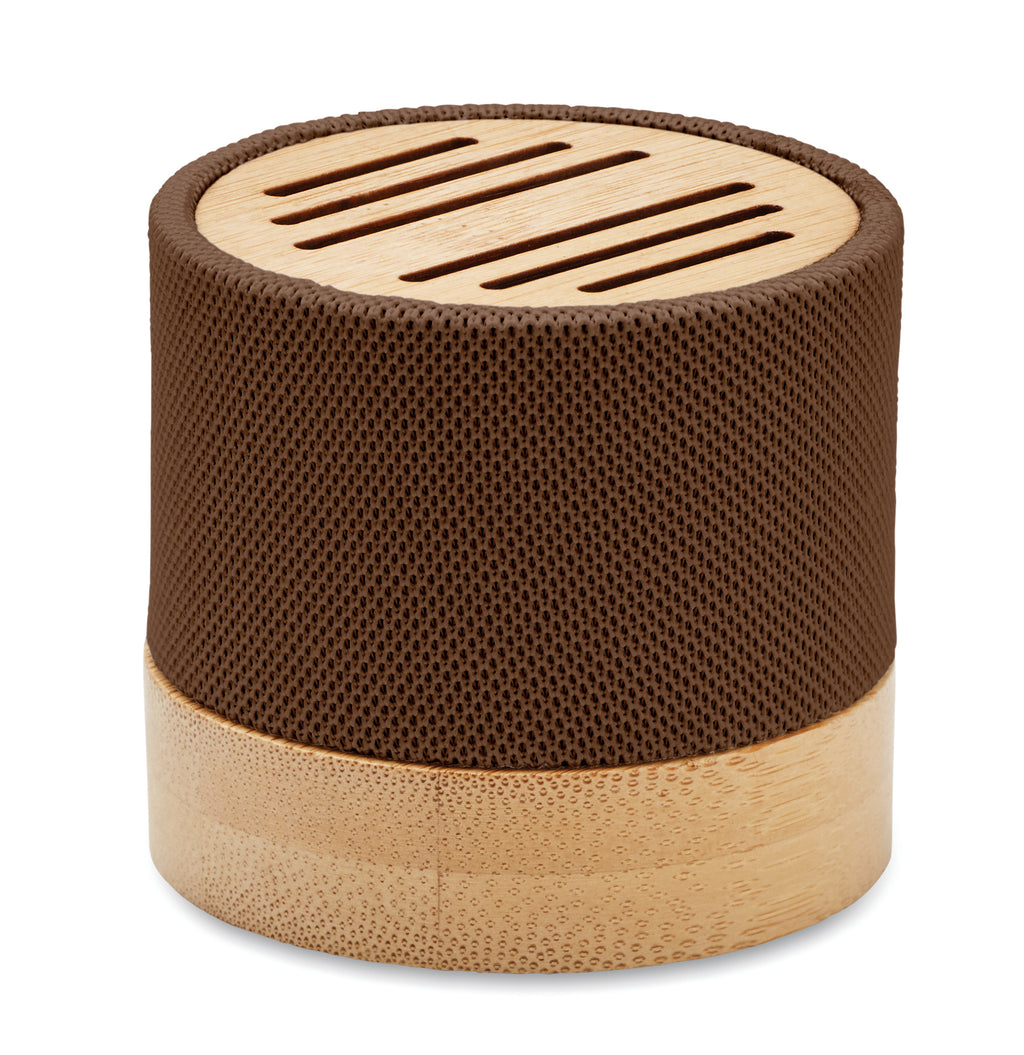 BOOL – Bamboo RPET wireless speaker – Chocolate