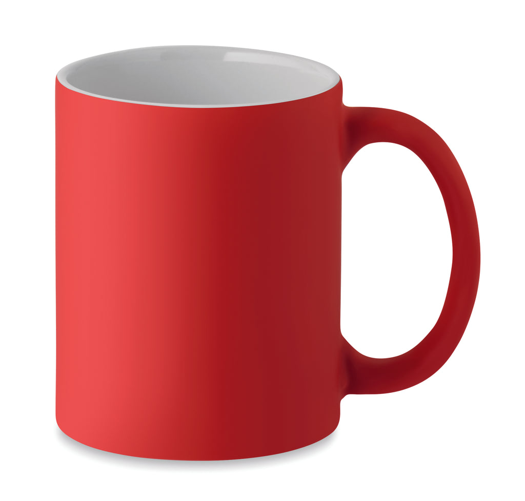 DUBLIN COLOUR – Matt coloured mug 300 ml – Red