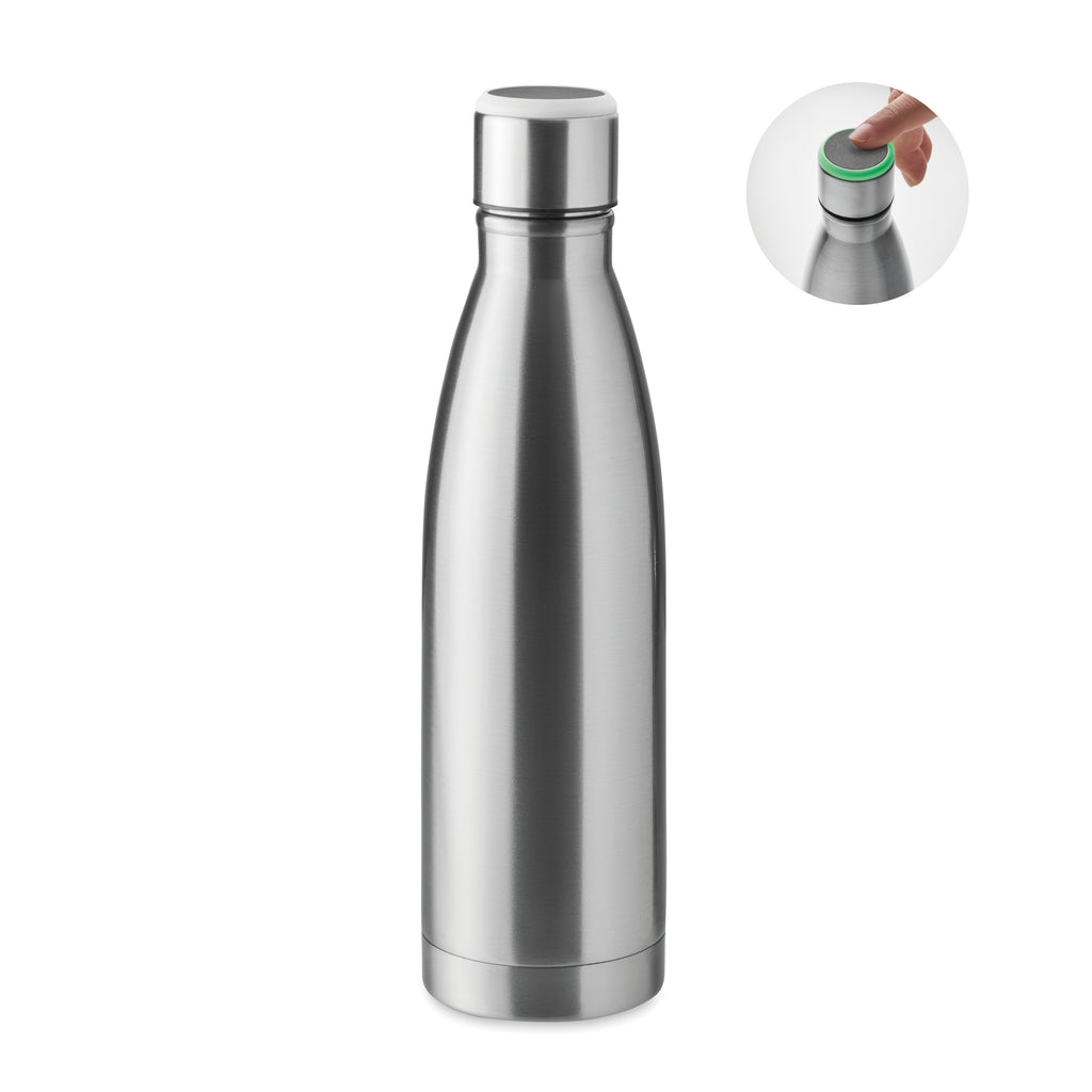 DEREO – Double wall bottle 500 ml – Matt Silver