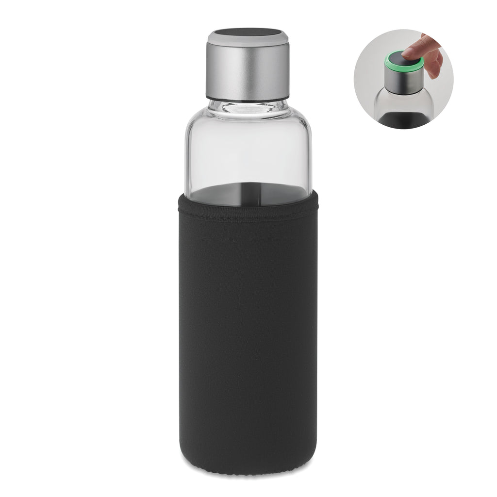 INDER – Glass bottle sensor reminder – Black
