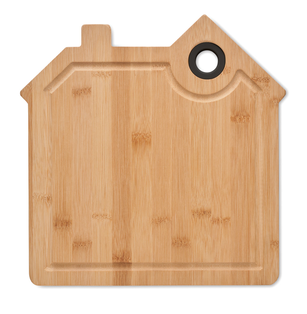 RUMAT – Bamboo house cutting board – item picture back
