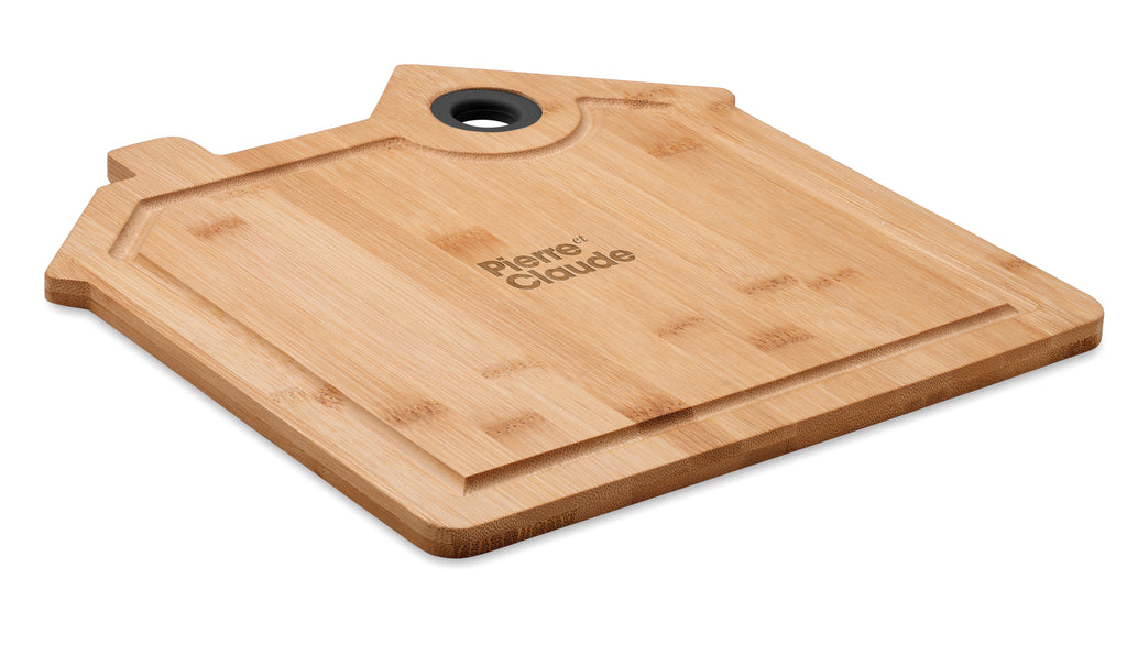RUMAT – Bamboo house cutting board – item picture printed