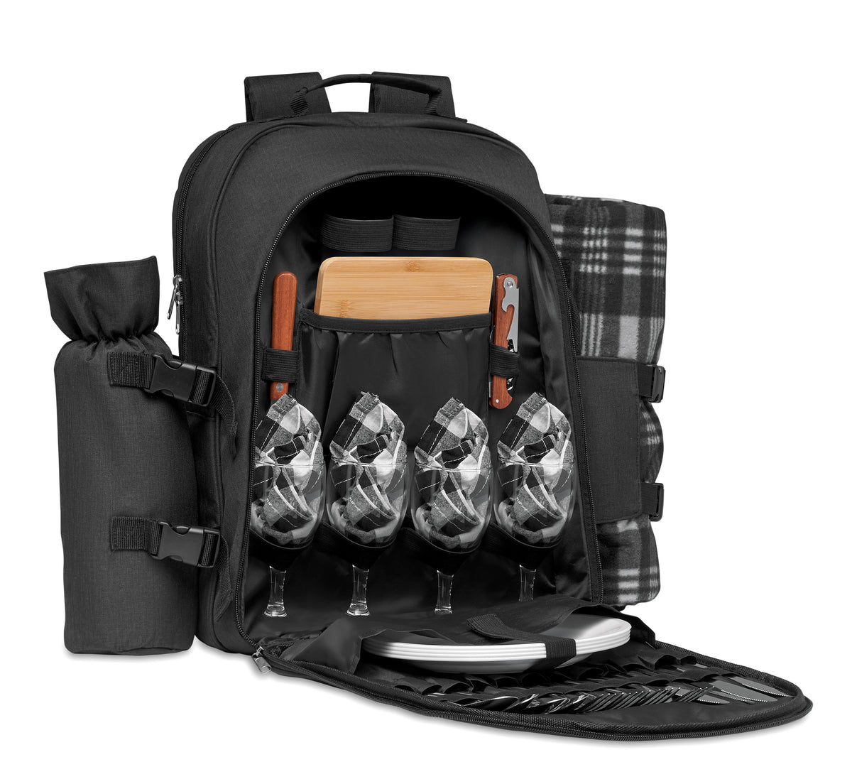 DUIN – 4 person Picnic backpack – Black