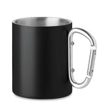 TRUMBA – Double wall metal mug 300 ml – Black