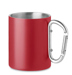 TRUMBA – Double wall metal mug 300 ml – Red