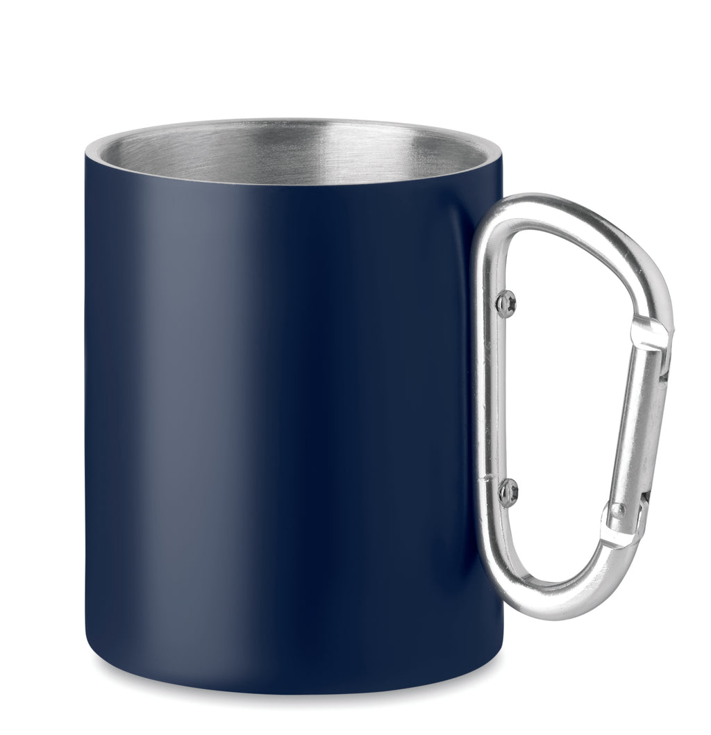 TRUMBA – Double wall metal mug 300 ml – French Navy