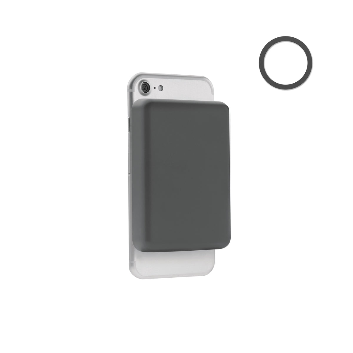 DOUBLETIC – Magnetic Powerbank 5000mAh 15W – Stone Grey