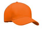 LONG BEACH SINGA – 5 Panel baseball cap 260 gr/m – Orange