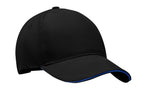 LONG BEACH SINGA – 5 Panel baseball cap 260 gr/m – Black/Blue