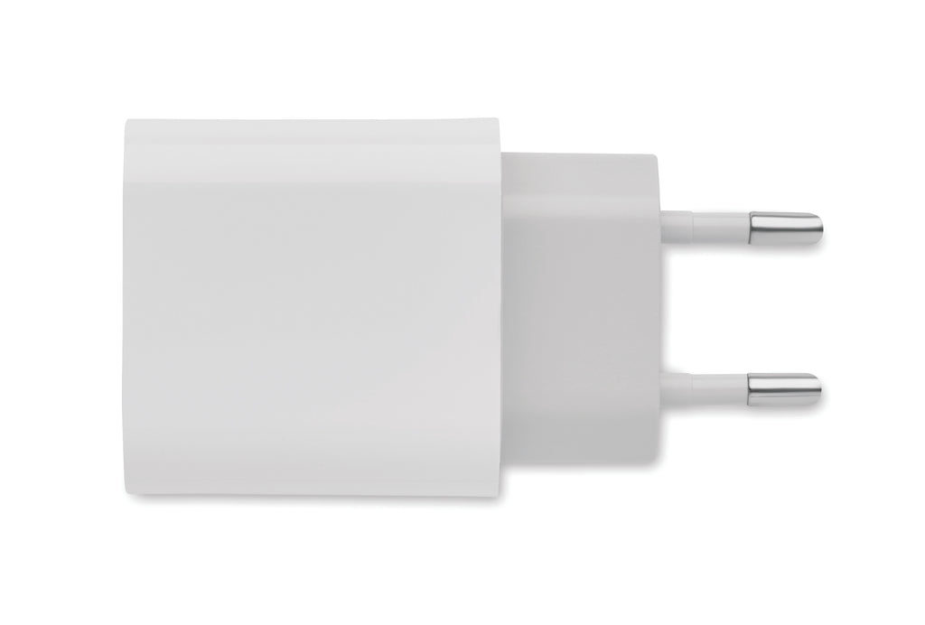 PORT – 18W 2 port USB charger EU plug – item picture back