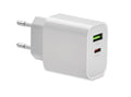PORT – 18W 2 port USB charger EU plug – White
