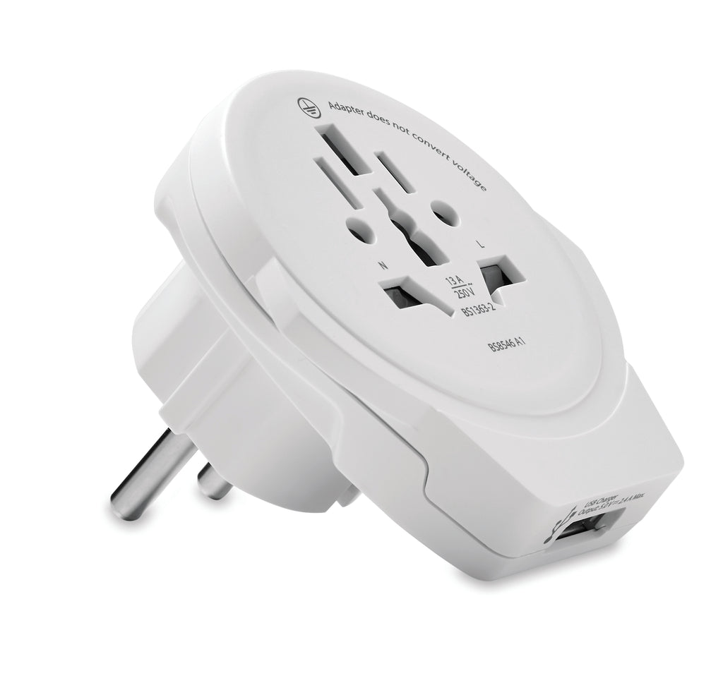 WORLD TO EUROPE – Skross World to Europe USB 12W – White