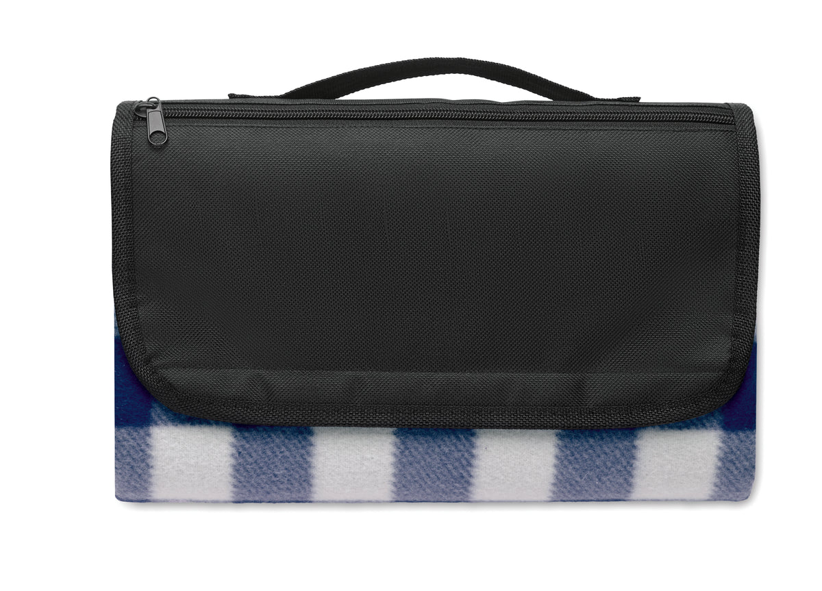 CALY – RPET fleece picnic blanket – Blue