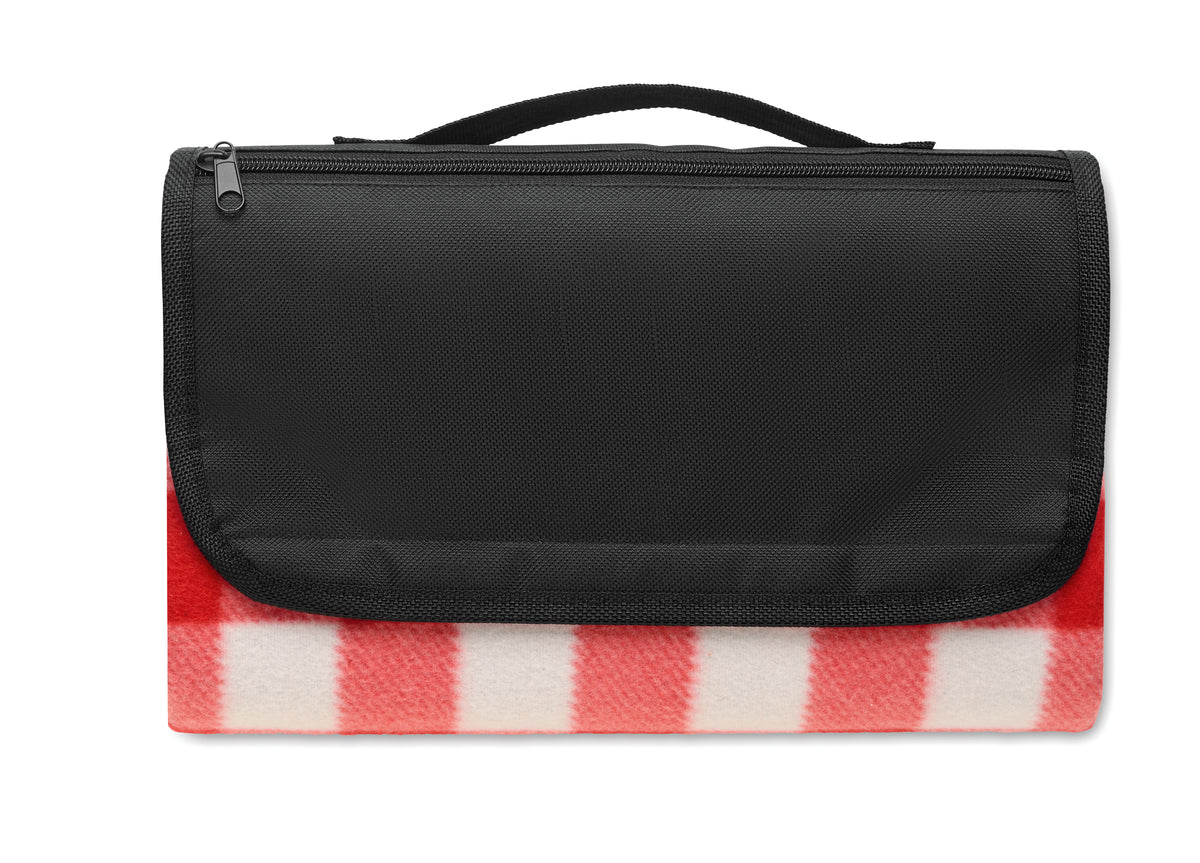 CALY – RPET fleece picnic blanket – Red