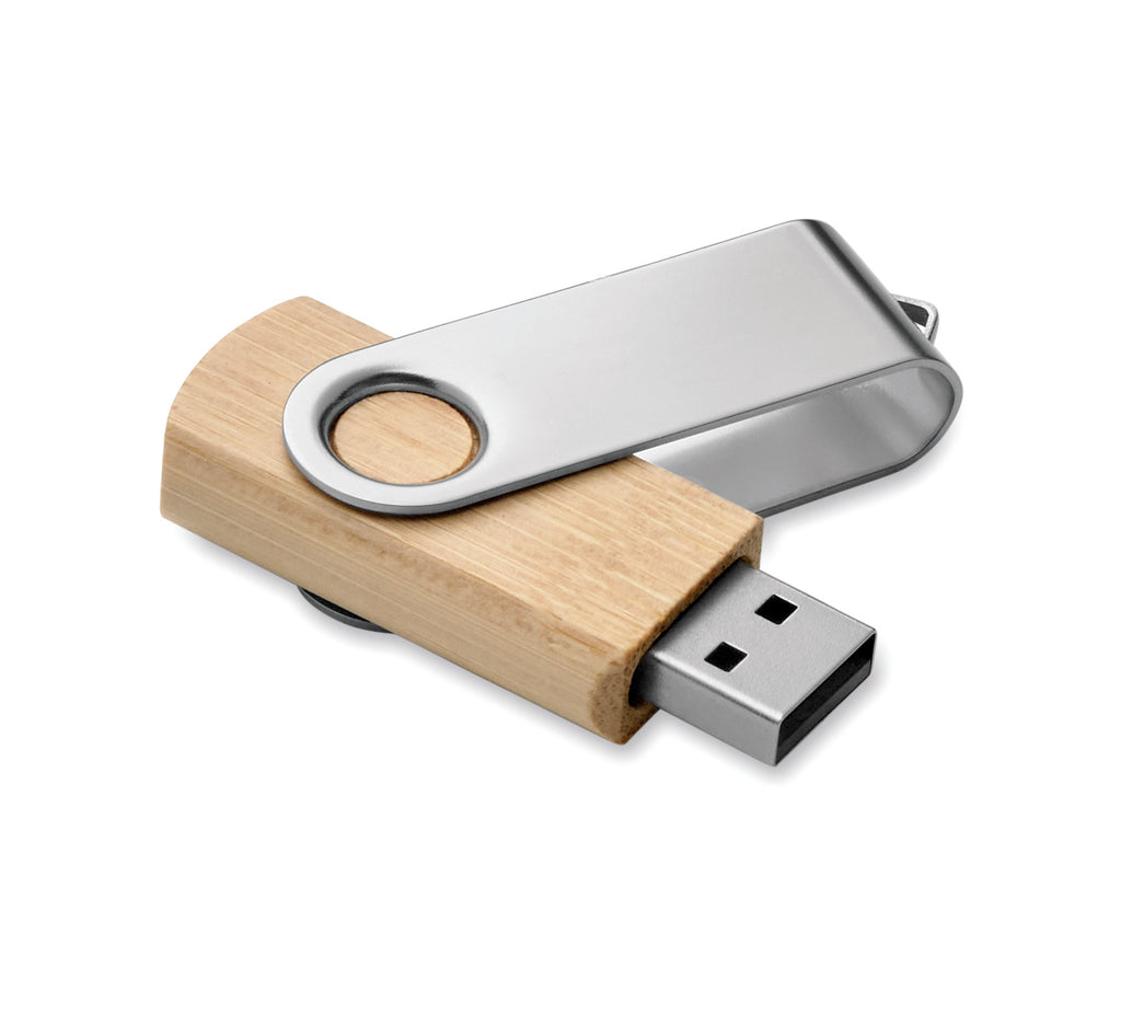 TECHMATE BAMBOO – Techmate bamboo USB 16GB – item picture side