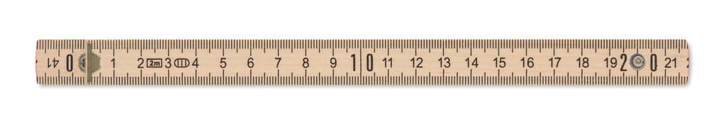 ARA – Carpenter ruler in wood 2m – item picture back