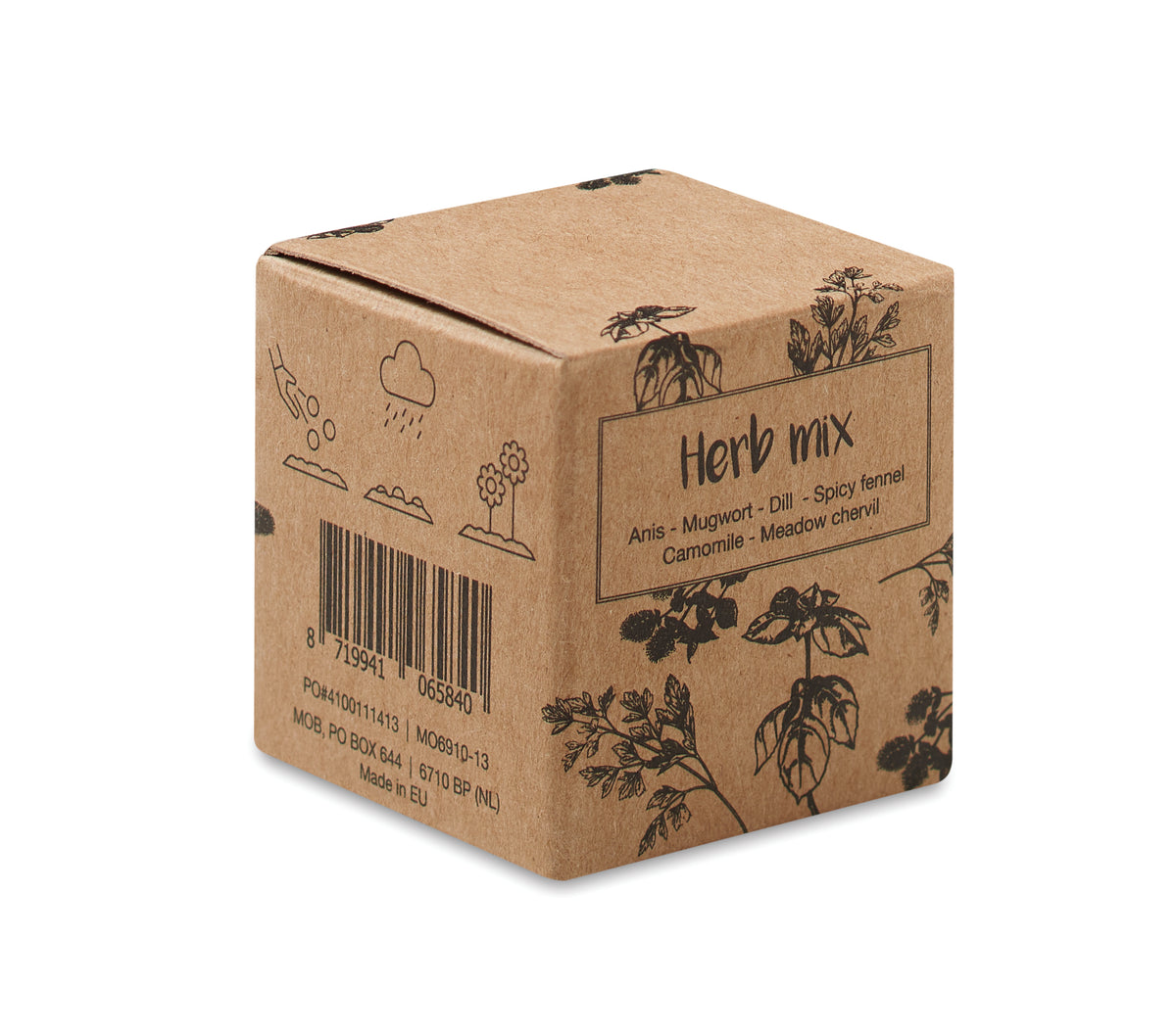 BOMBI III – Herb seed ball in carton box – item picture side