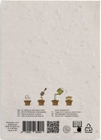 ASIDO – A6 wildflower seed paper sheet – item picture back