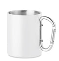 AROM – Metal mug and carabiner handle – White
