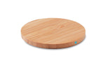 RUNDO LUX – Bamboo wireless charger 15W – item picture side