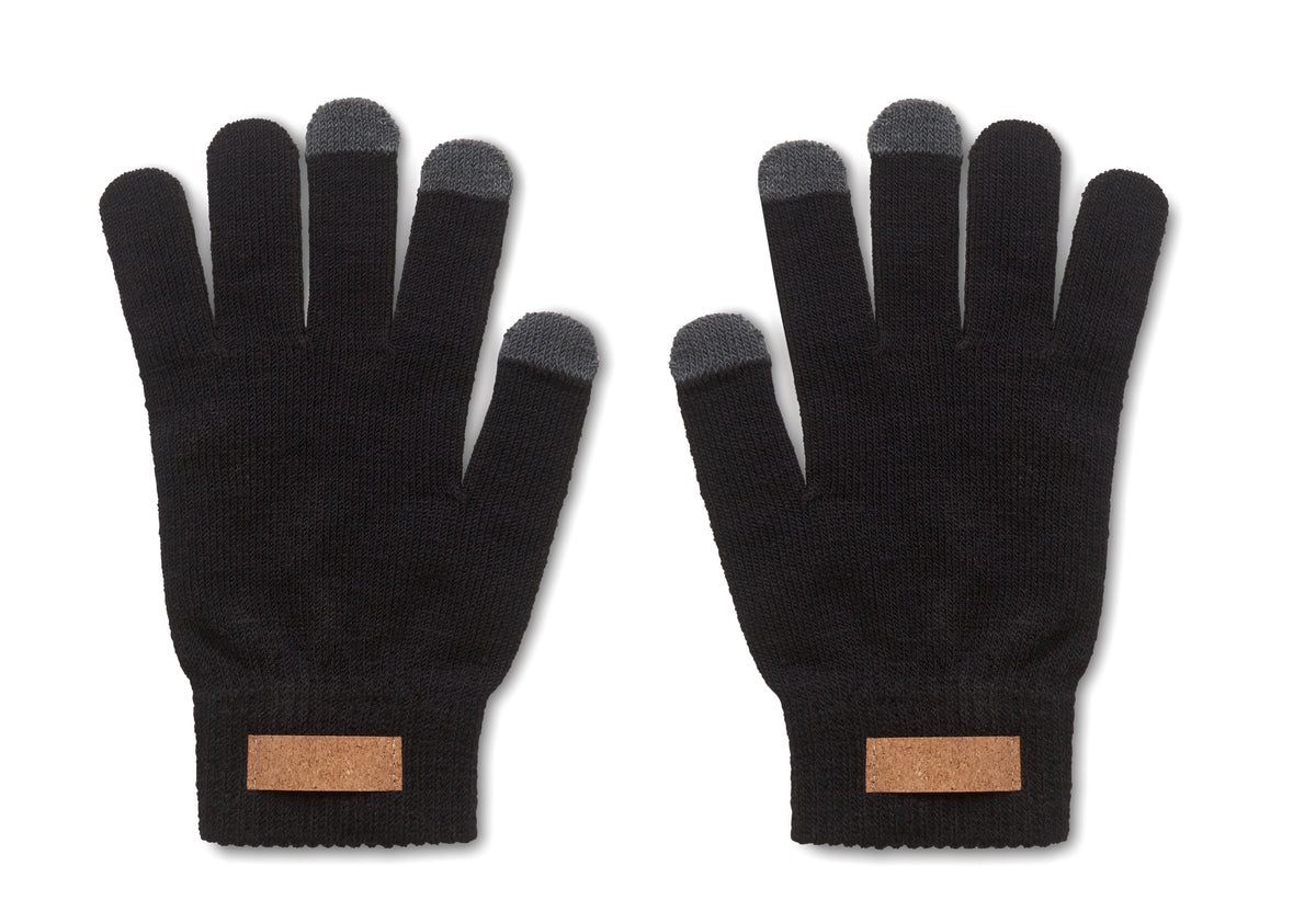 DACTILE – RPET tactile gloves – Black
