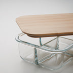 TUNDRA 3 – Glass lunch box with bamboo lid – item detail picture