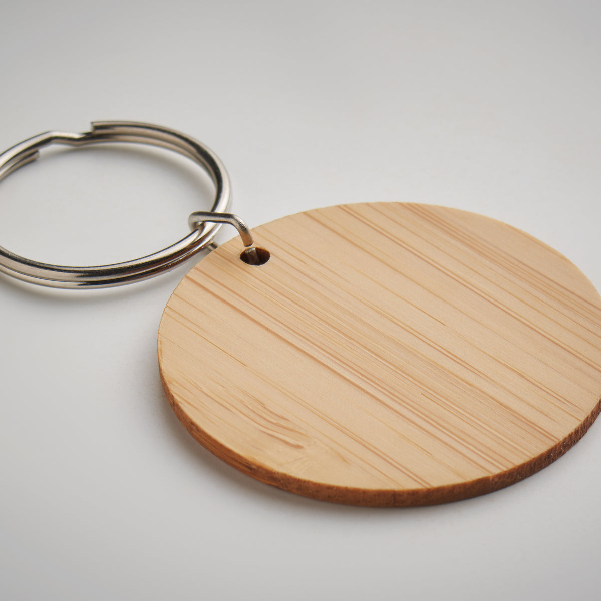 ROUNDBOO – Round bamboo key ring – item detail picture