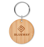 ROUNDBOO – Round bamboo key ring – item picture printed