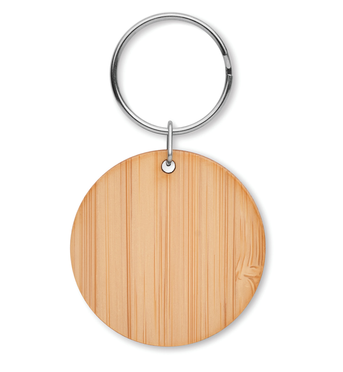 ROUNDBOO – Round bamboo key ring – item picture side