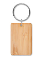 ANGLEBOO – Rectangular bamboo key ring – item picture side