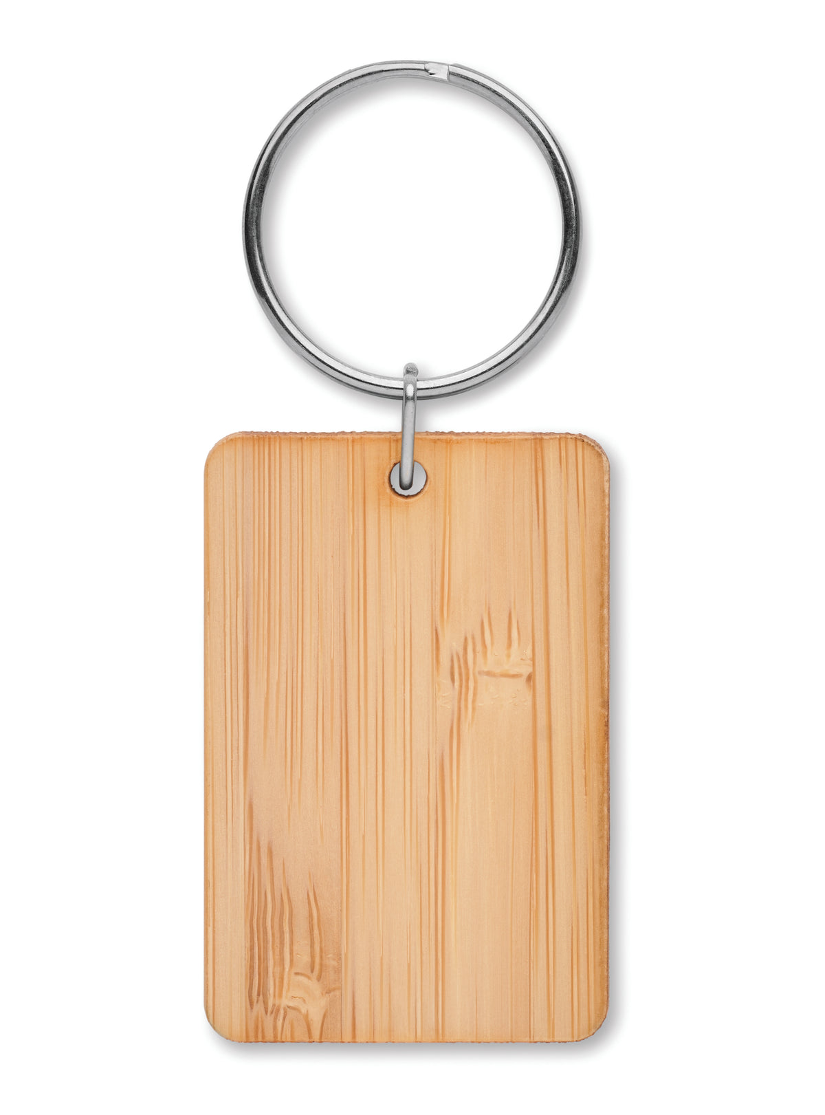 ANGLEBOO – Rectangular bamboo key ring – item picture side