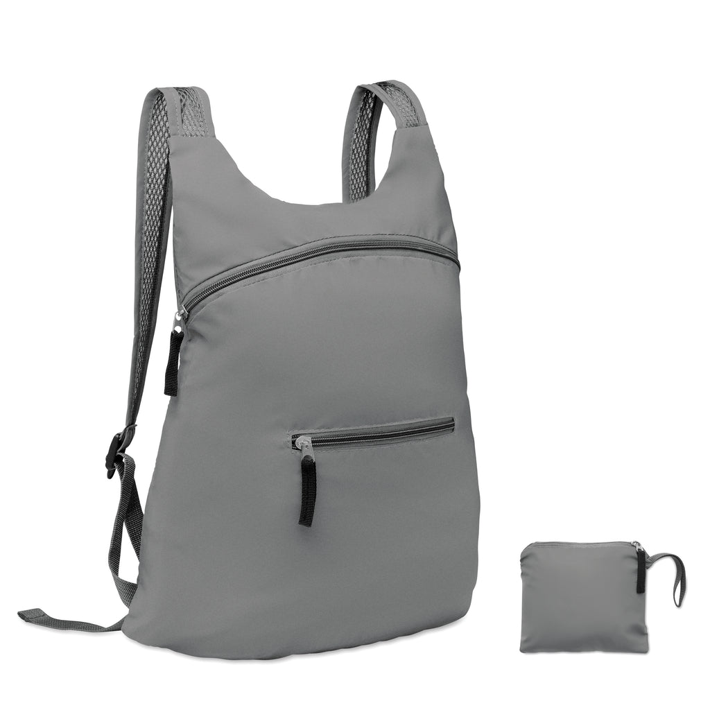 DESTELLO – Foldable reflective sports bag – Matt Silver