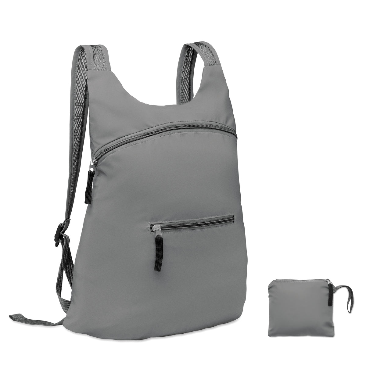 DESTELLO – Foldable reflective sports bag – Matt Silver