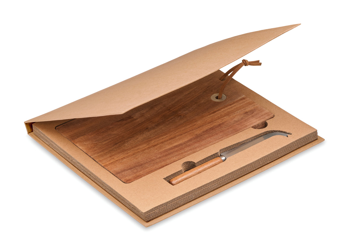 OSTUR LARGE – Acacia wood cheese board set – item picture back