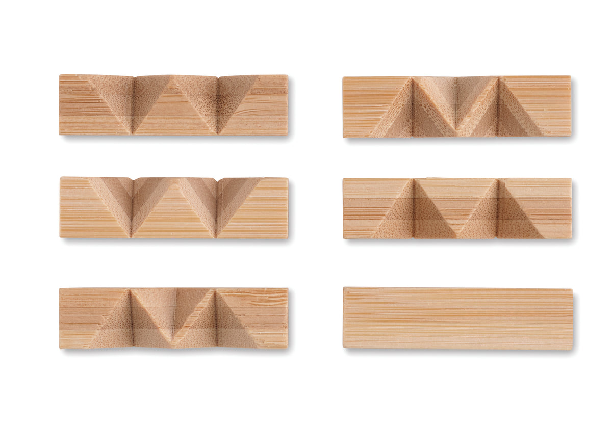 CUBENATS – Bamboo brain teaser star shape – item picture back