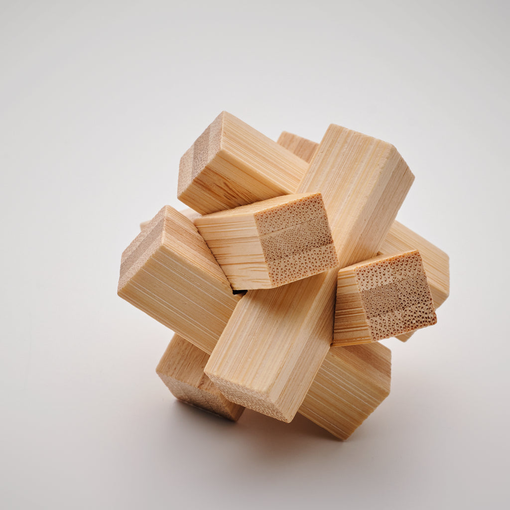CUBENATS – Bamboo brain teaser star shape – item detail picture