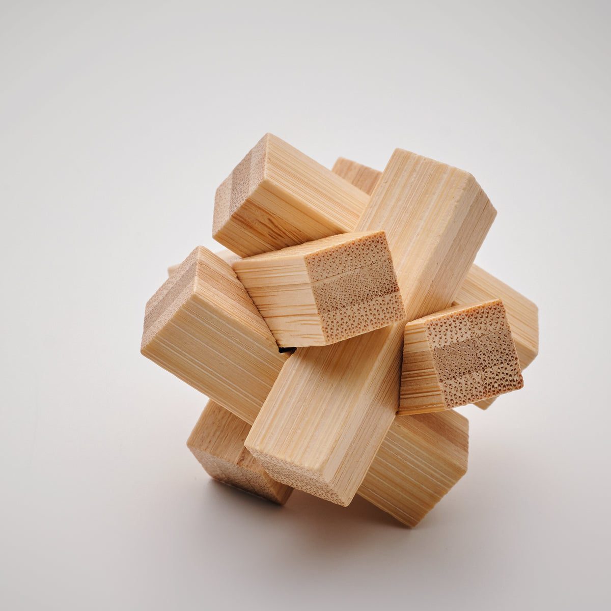 CUBENATS – Bamboo brain teaser star shape – item detail picture