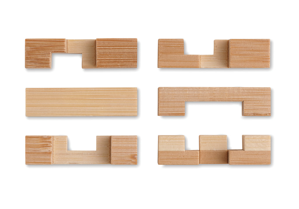 SQUARENATS – Bamboo brain teaser puzzle – item picture back