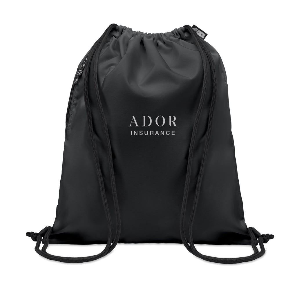 NIGHT – Large drawstring bag 300D RPET – item picture printed