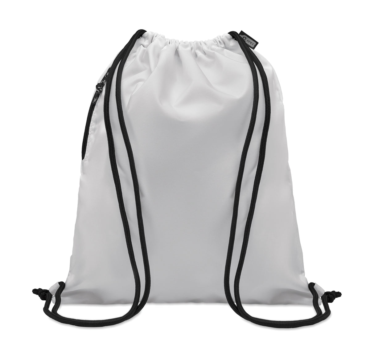 NIGHT – Large drawstring bag 300D RPET – White