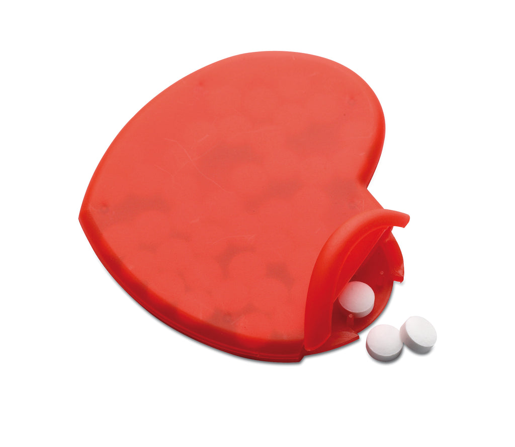 CORAMINT – Heart shape peppermint box – item picture side