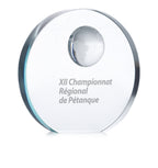 MONDAL – Globe glass trophy – item picture printed
