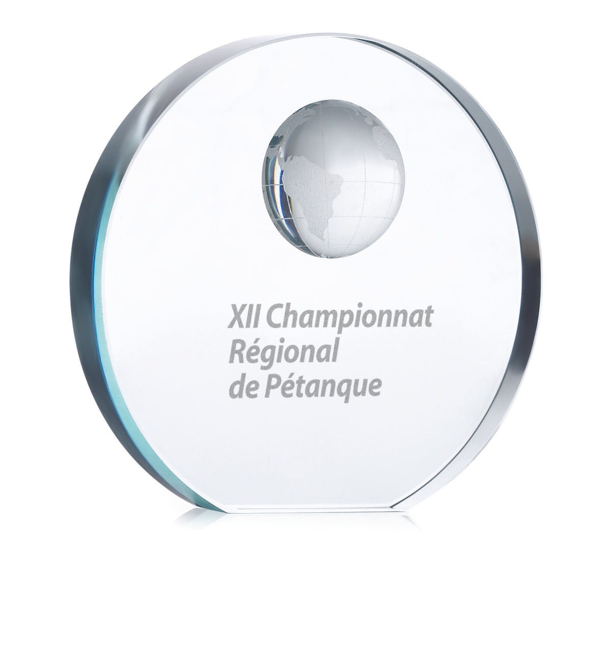 MONDAL – Globe glass trophy – item picture printed