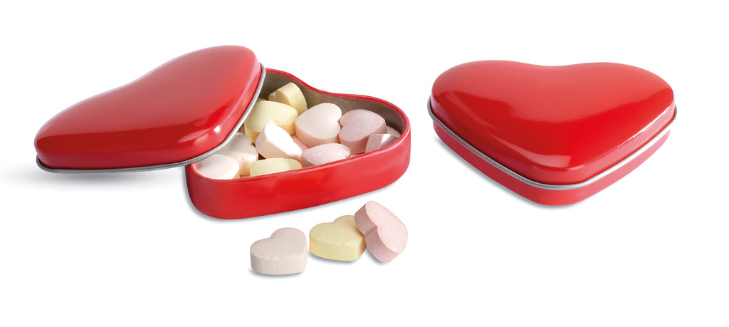 LOVEMINT – Heart tin box with candies – item picture back