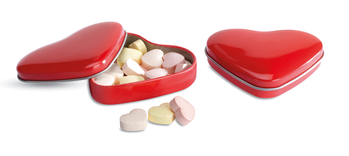 LOVEMINT – Heart tin box with candies – item picture back