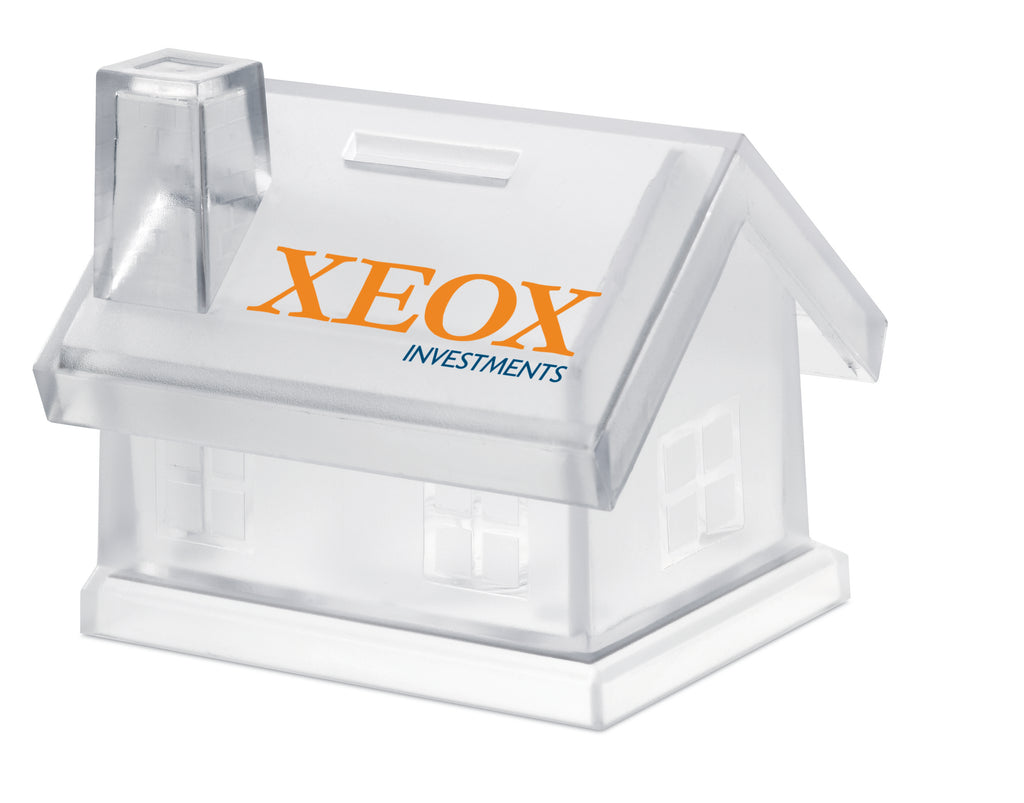 MYBANK – Plastic house coin bank – item picture printed